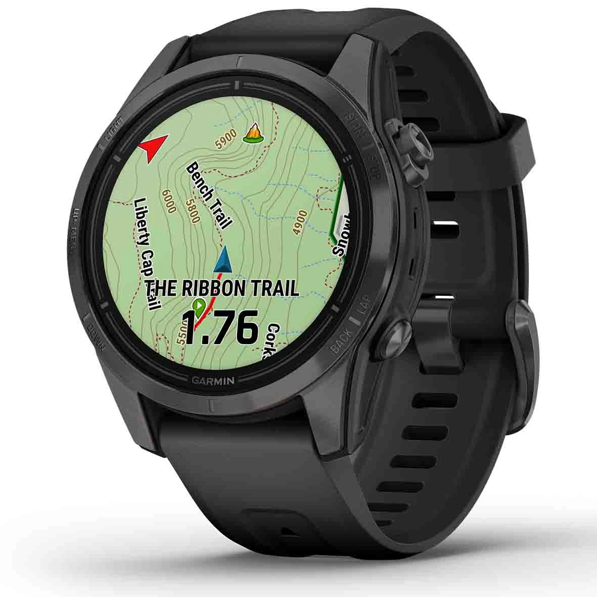 Montre Garmin Epix Pro (Gen 2) - Sapphire Edition - 42 Mm - Titane - Carbon Gray DLC - Bracelet Noir 42 Mm- 010-02802-15 – Image 2