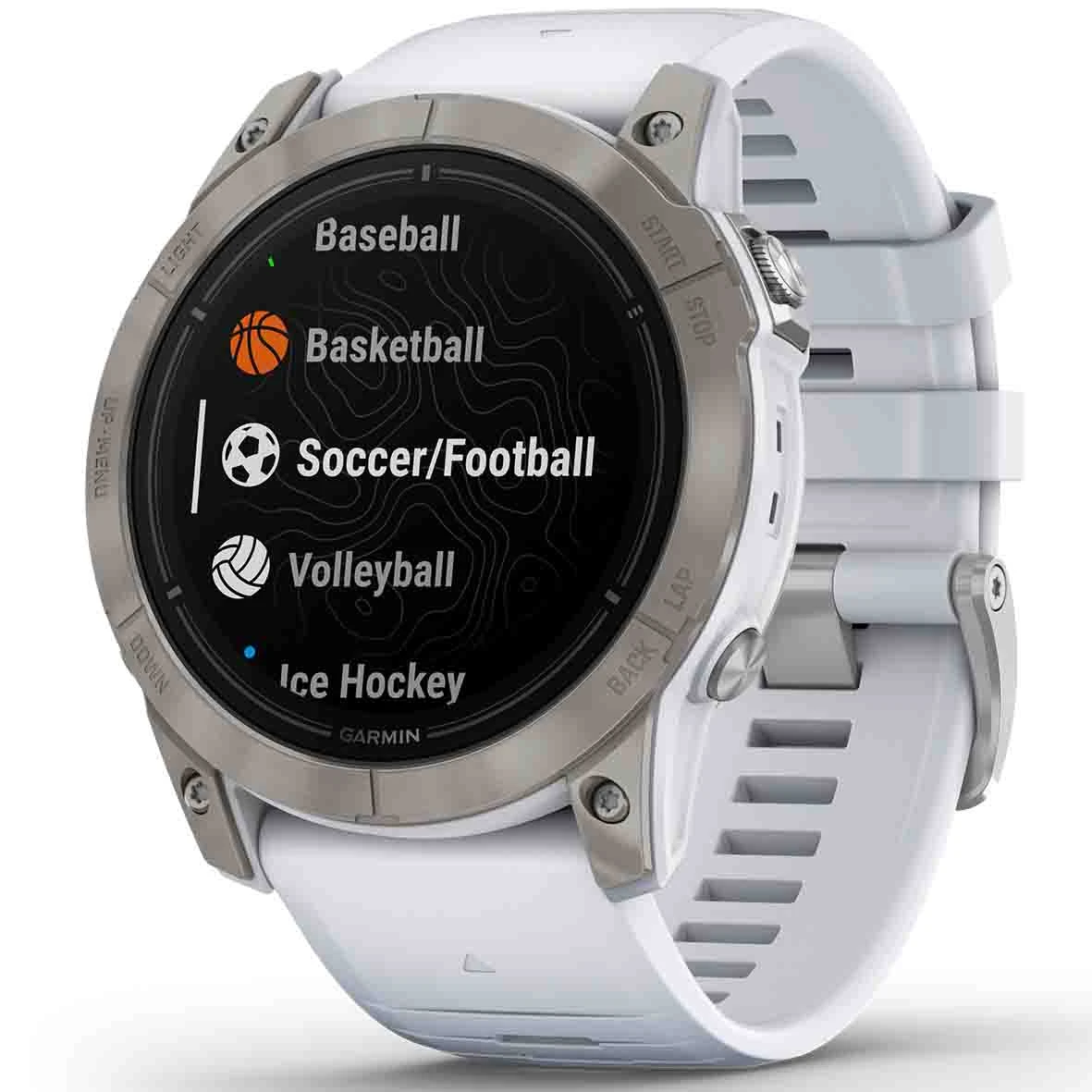 Montre Garmin Epix™ Pro Gen 2 Sapphire Edition - 51 Mm Titane - Silver Avec Bracelet Blanc 51 Mm - 010-02804-11 – Image 3