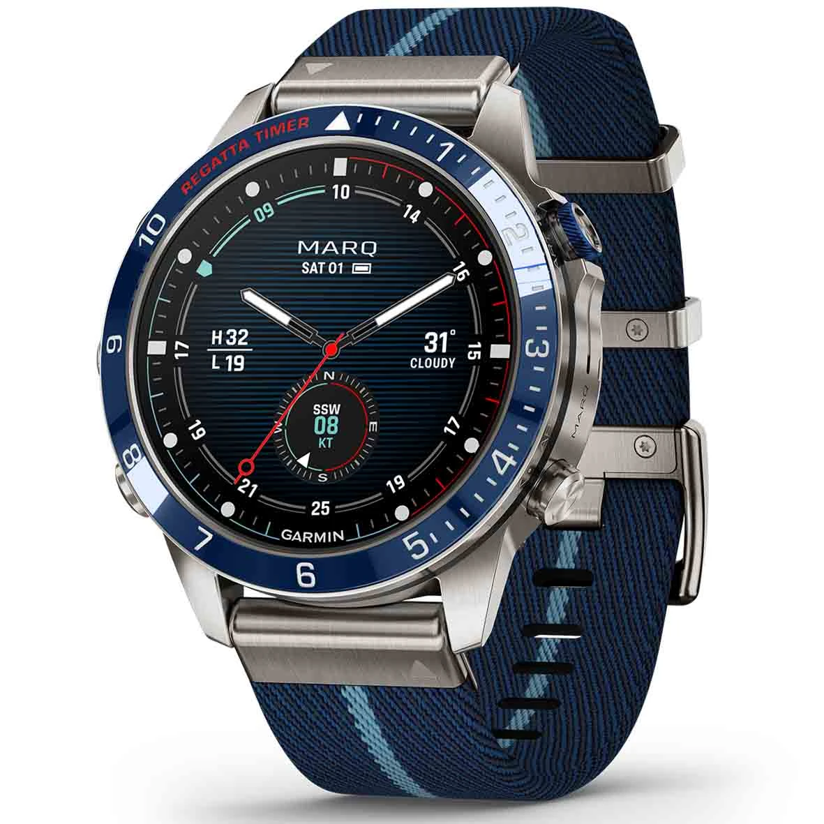 Montre Garmin Marq 2 Captain 46 Mm- 010-02648-11