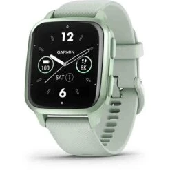 Montre Garmin Venu SQ 2 - Metallic Mint Avec Bracelet Vert Deau - 010-02701-12