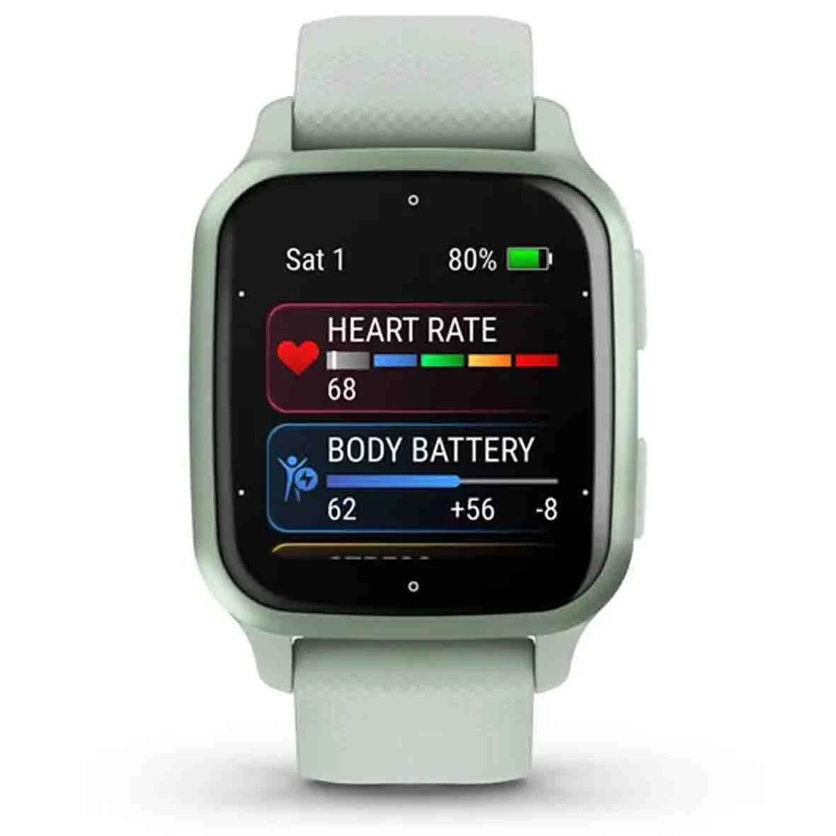 Montre Garmin Venu SQ 2 - Metallic Mint Avec Bracelet Vert D’eau - 010-02701-12 – Image 2