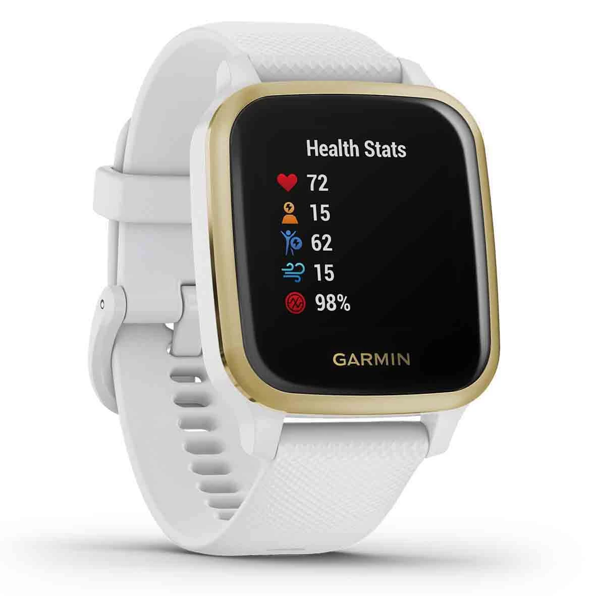 Montre Garmin Venu SQ - White / Light Gold - 010-02427-11 – Image 3