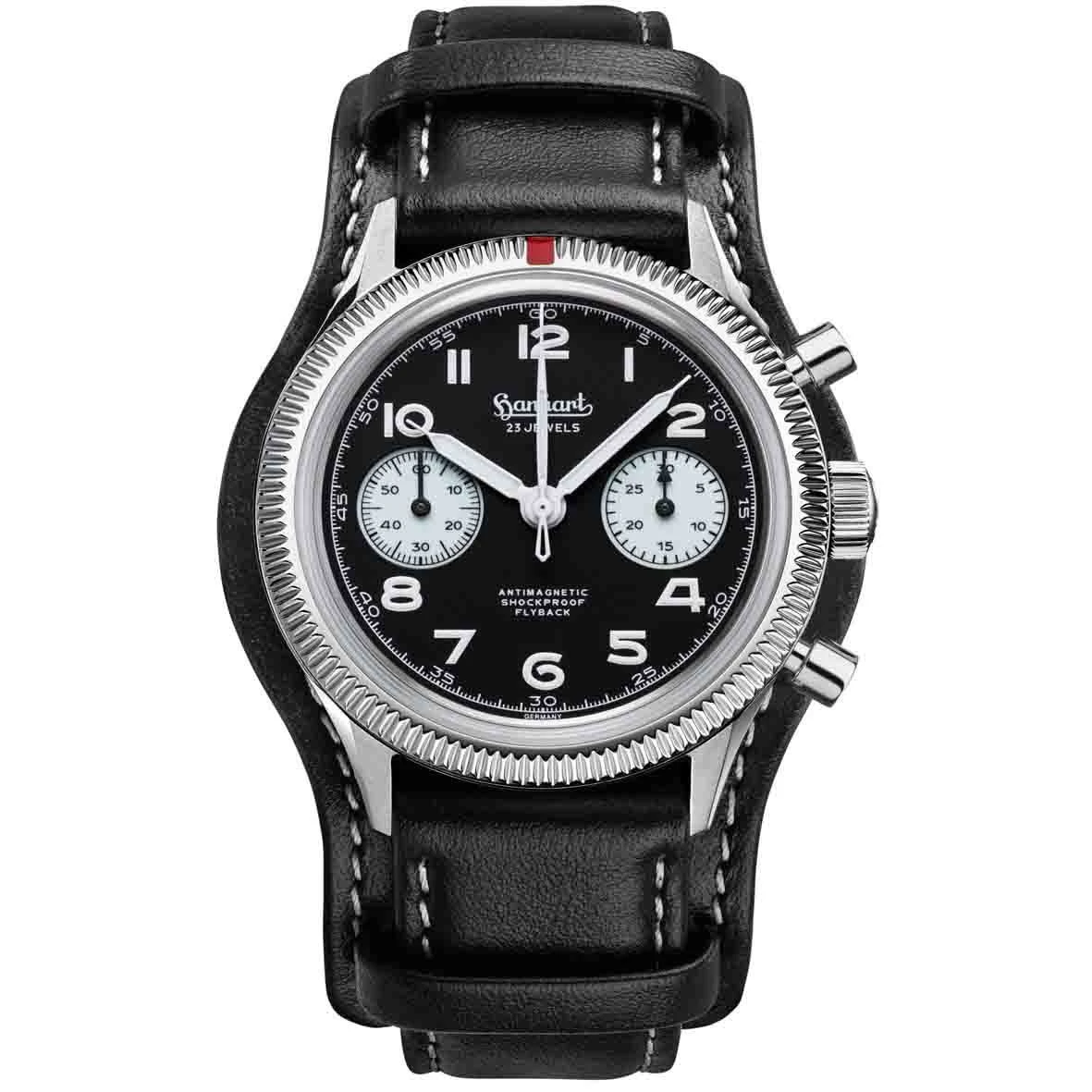 Montre Hanhart 417 ES Flyback Panda - 1954 Mécanique Diamètre 42 Mm- H721.211-7010.