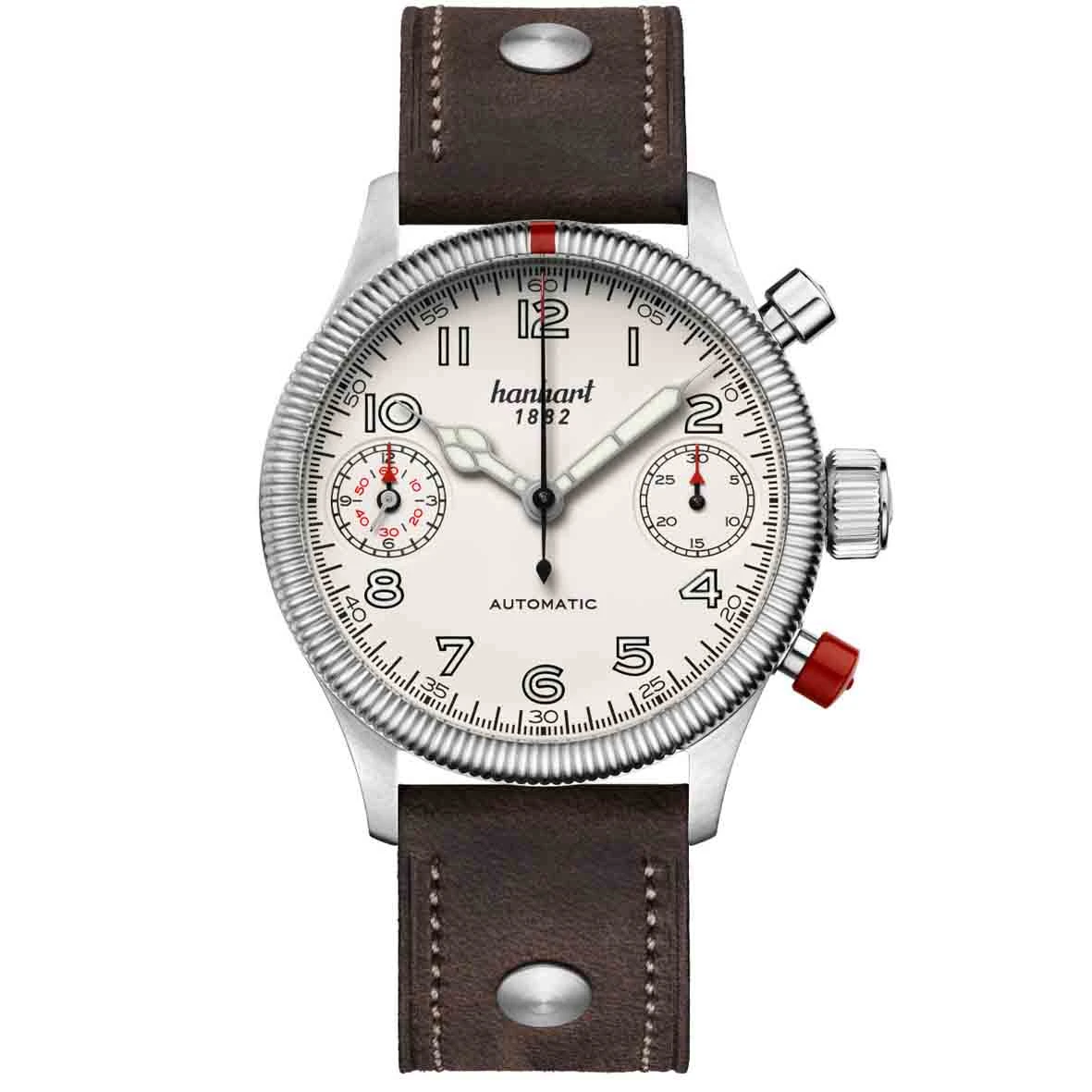 Montre Hanhart Pioneer TwinDicator Automatique Diamètre 45 Mm- 731.200-0110