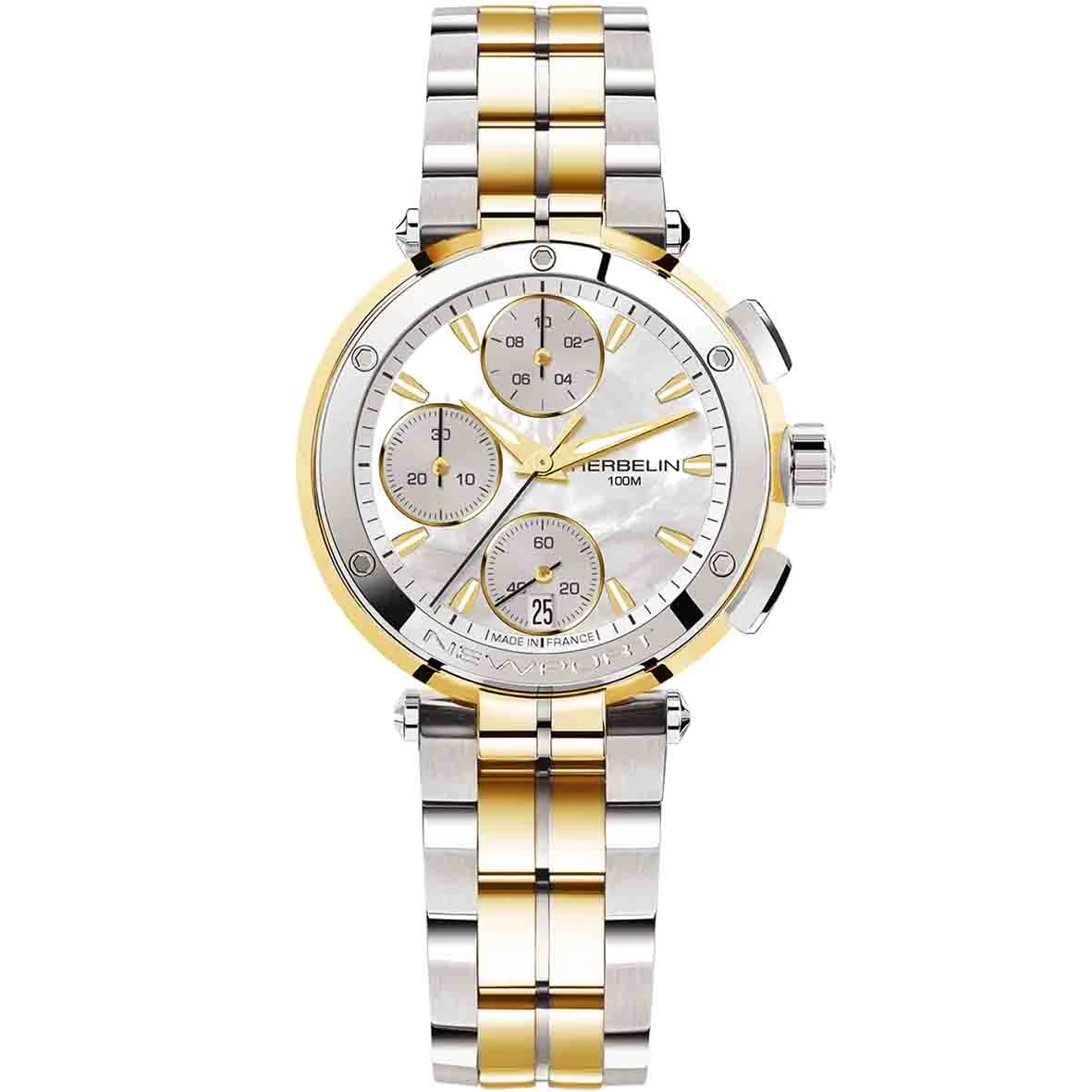 Montre Herbelin Newport Chronograph Femme Quartz Chronographe - 35688BT19