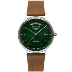 Montre Iron Annie Bahaus Auto Day Date Automatique Cadran Vert - 2162-4
