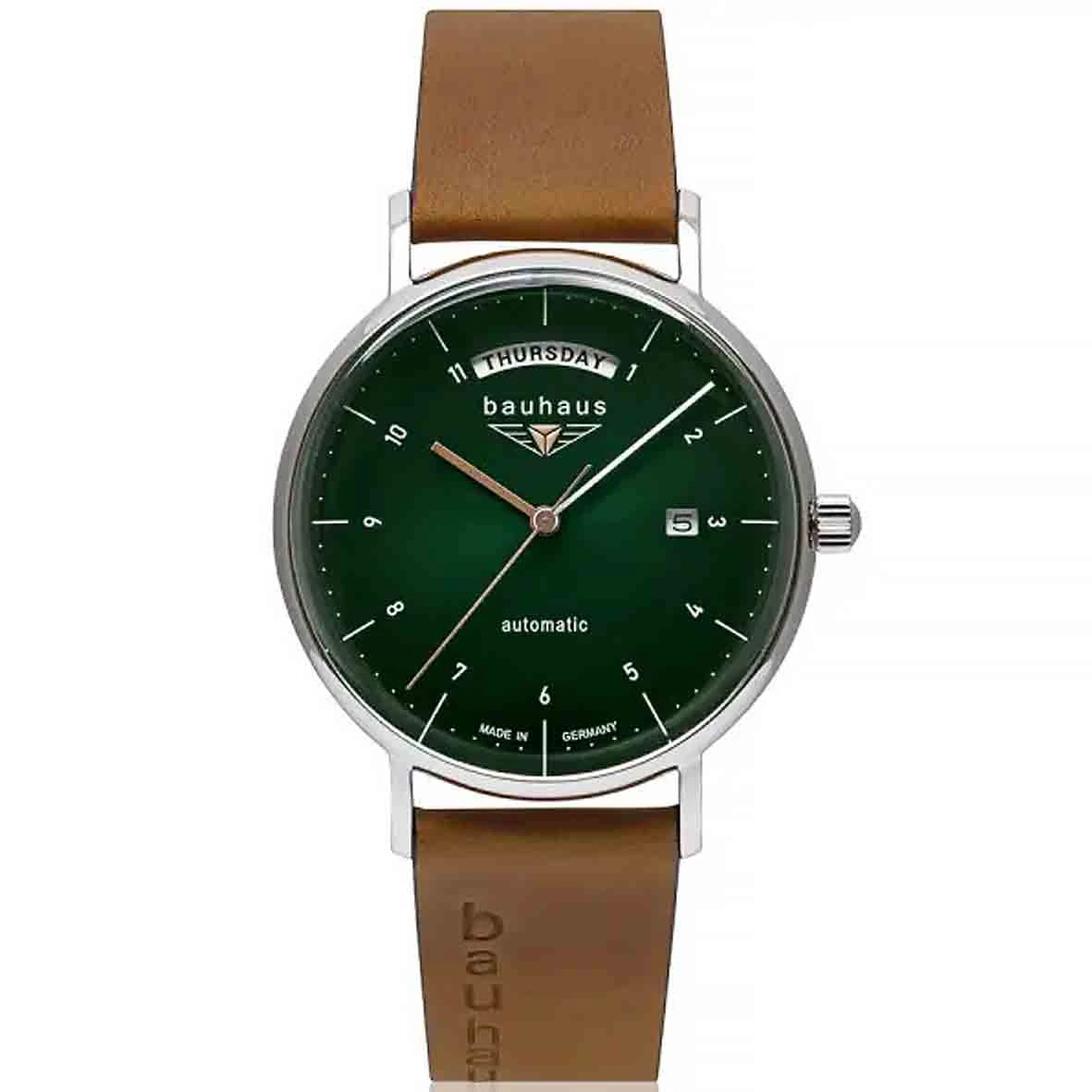 Montre Iron Annie Bahaus Auto Day Date Automatique Cadran Vert - 2162-4