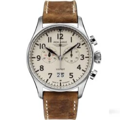 Montre Iron Annie Cockpit Chronograpgh Big Date Quartz Cadran Blanc - 5186-3