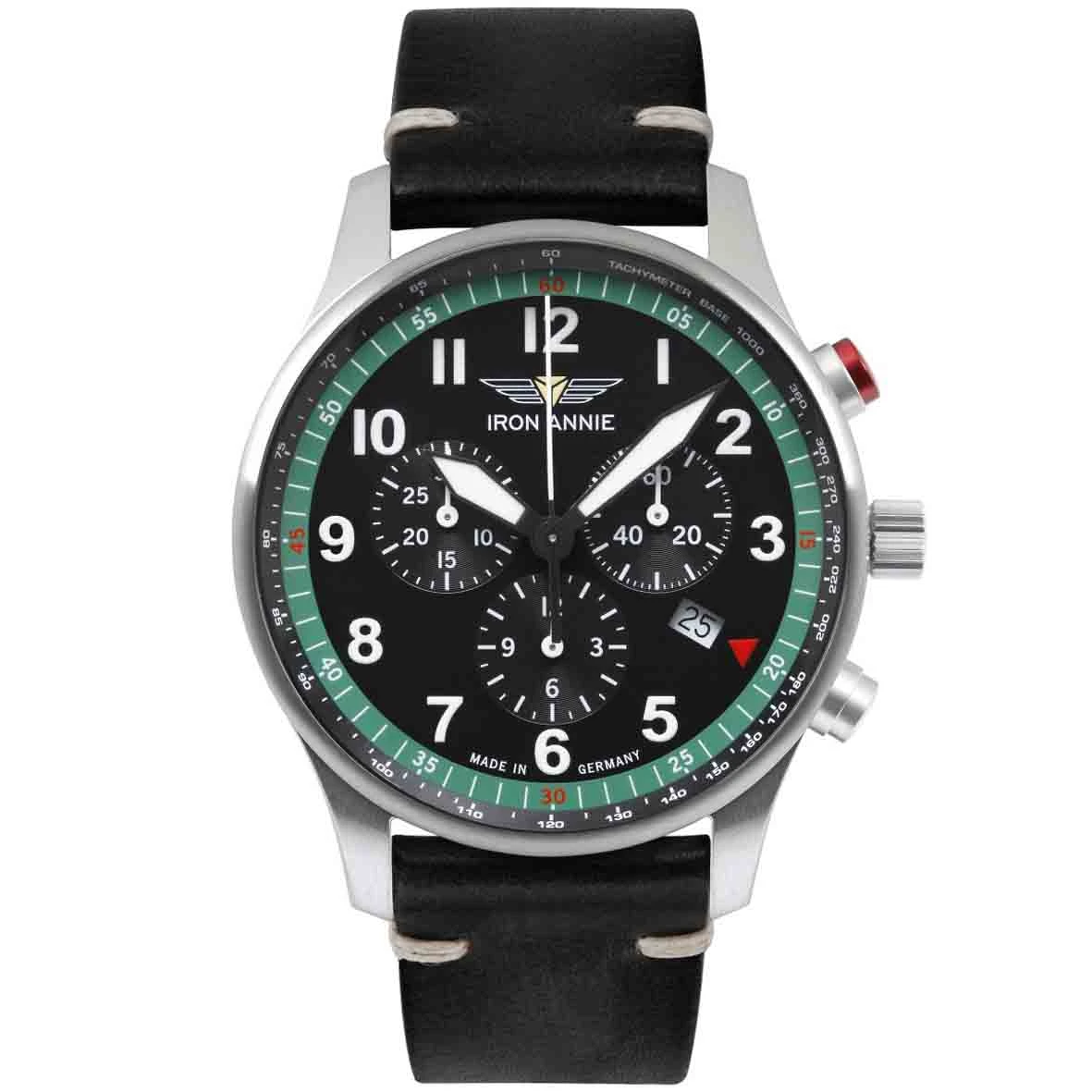 Montre Iron Annie F13 Tempelhof Quartz Cadran Noir - 5688-4