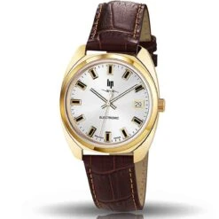 Montre Lip CDG 671022- Homme - Cadran Argent- 35 Mm - Acier PVD Doré