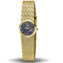 Montre Lip Henriette 671452- Femme - Cadran Nacré- 19 Mm - Acier Et PVD Doré