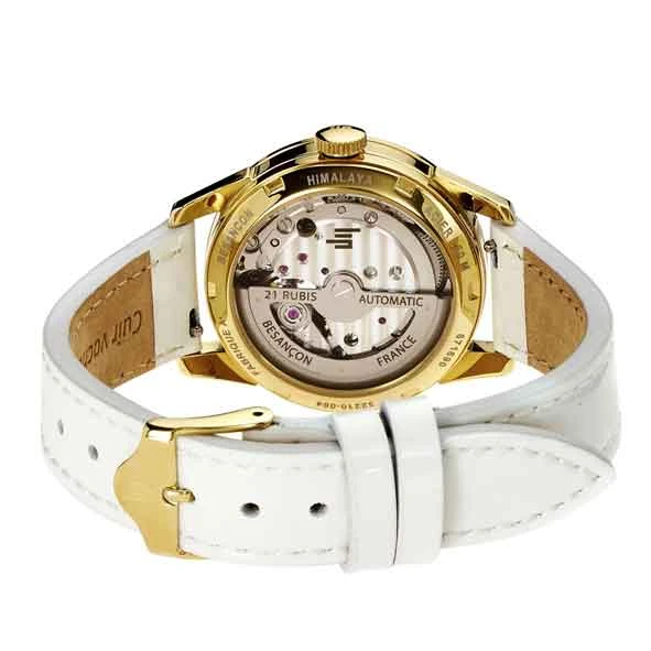 Montre Lip Himalaya 33 Mm Cur Battant - Femme - Cadran Blanc- 33.5 Mm - Acier Et Plaqué Or - 671690 – Image 3
