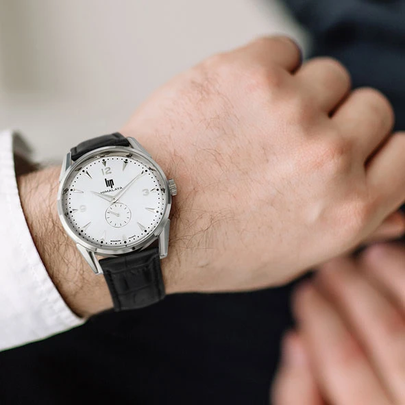 Montre Lip Himalaya - Homme - Cadran Argent- 40 Mm - Acier Inoxydable - 671240 – Image 5