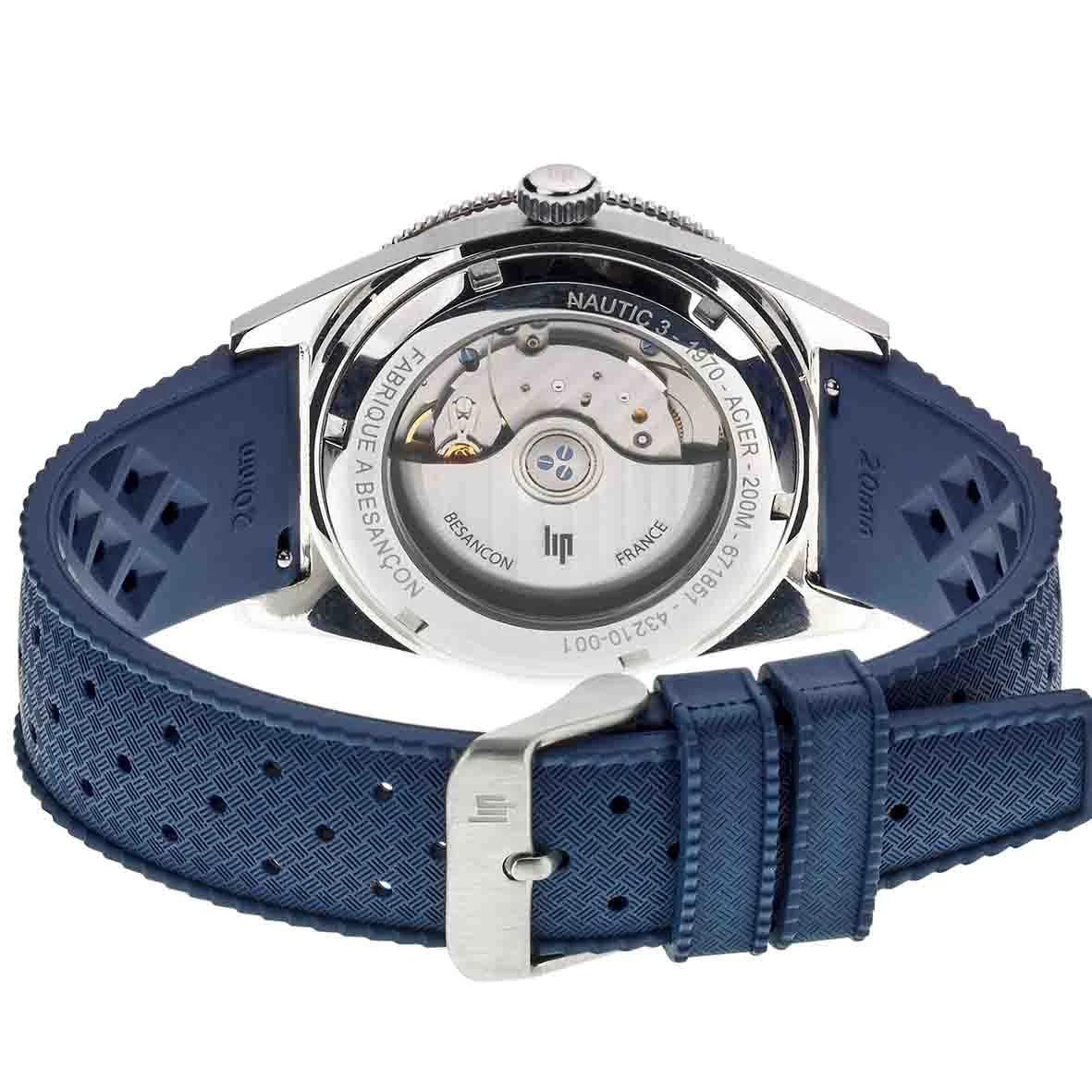 Montre Lip Nautic 3 671851- Homme - Cadran Bleu- 39 Mm - Acier Inoxydable – Image 2