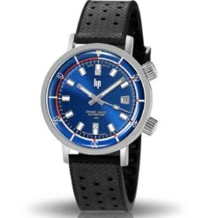 Montre Lip Nautic Ski 671521- Homme - Cadran Bleu- 41 Mm - Acier Inoxydable