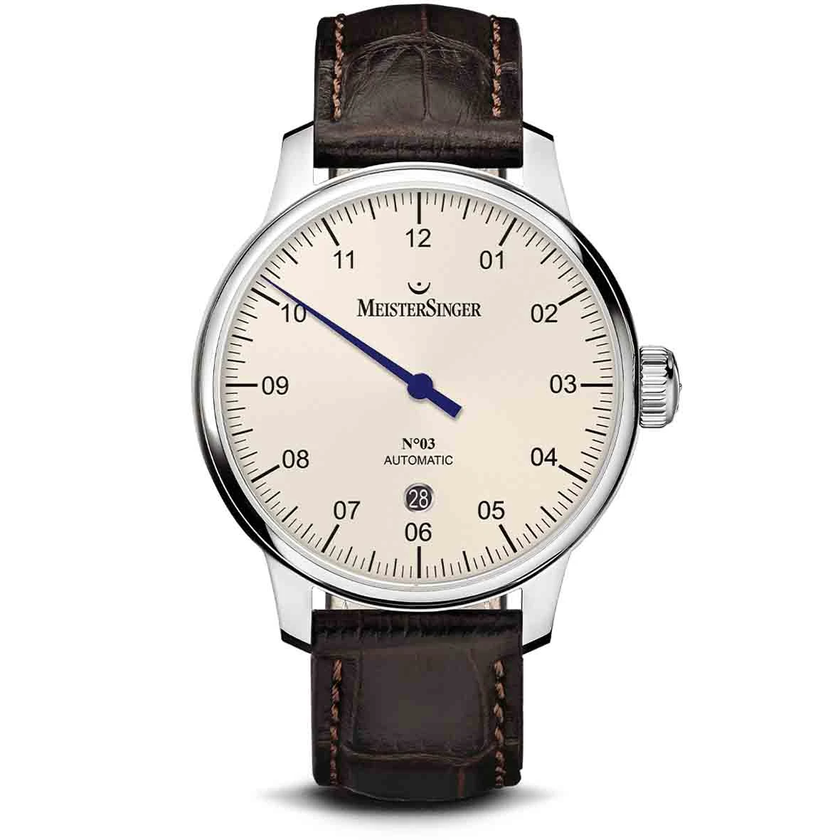 Montre MeisterSinger N 03 Auto - Ivoire 40 Mm- DM903