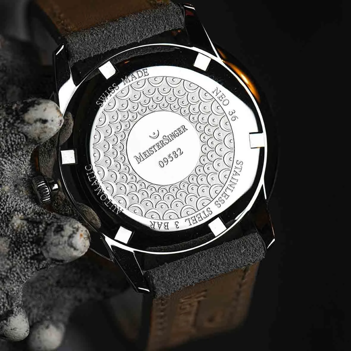 Montre MeisterSinger Néo Plus Vintage Vert Dégradé 40 Mm- ED-FR21-NE409 – Image 2