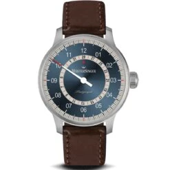 Montre MeisterSinger Pangaea Auto - Bleu & Acier 43 Mm- AM10Z17S
