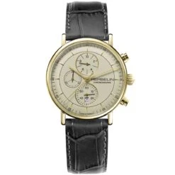 Montre Michel Herbelin Inspiration Quartz Cadran Ivoire Bracelet Cuir - 35647P17GR