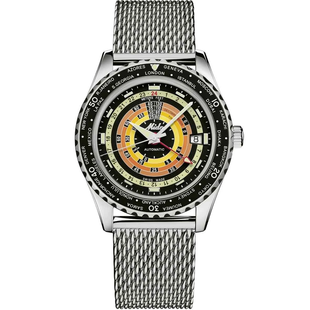 Montre Mido Ocean Star Decompression Worldtimer 40,5 Mm- M026.829.17.051.00 - 2