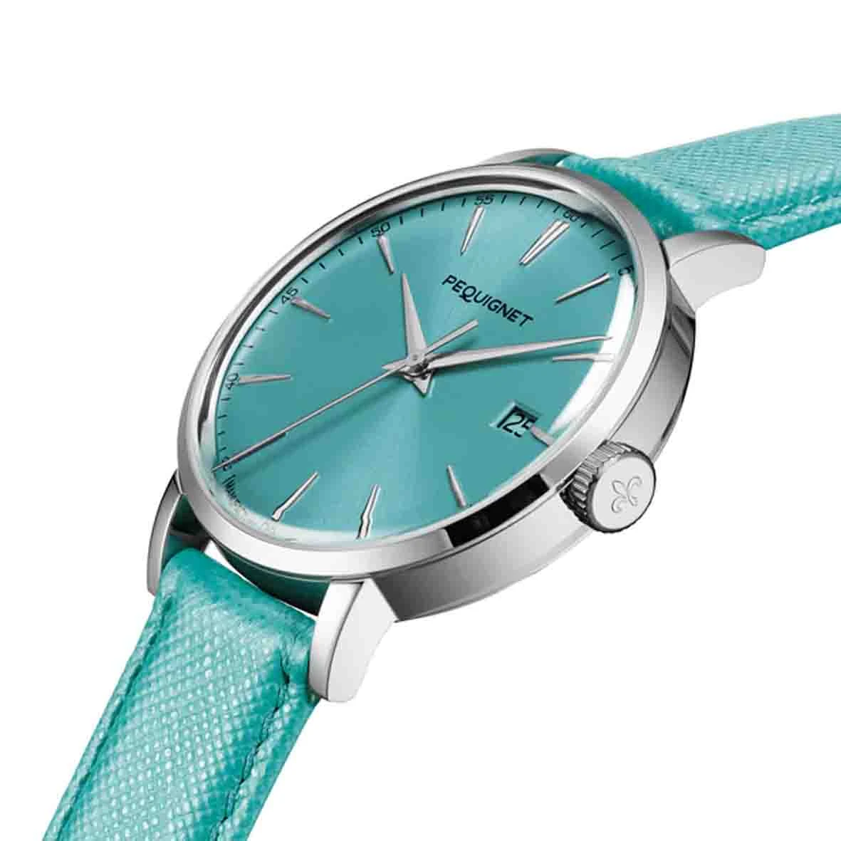 Montre Pequignet Manufacture Attitude Automatique Cadran Bleu Turquoise - 9060473 – Image 2