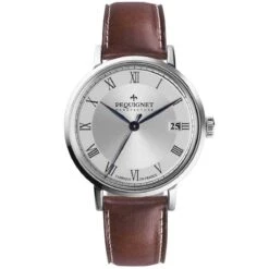 Montre Pequignet Manufacture Attitude Automatique Cadran Gris - 9060333-CM