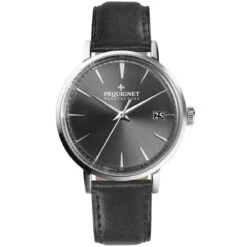 Montre Pequignet Manufacture Attitude Automatique Cadran Gris Foncé - 9060343-CN