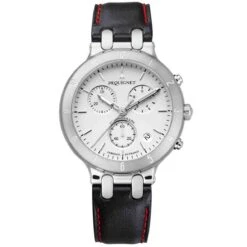 Montre Pequignet Moorea Chrono Acier - Cadran Blanc 42 Mm - 1370533-CNR