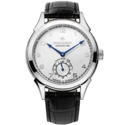 Montre Pequignet Royale Manuelle Mécanique Cadran Argent - 9080413-AN