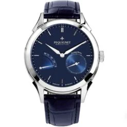 Montre Pequignet Royale Origine Automatique Cadran Bleu - 9010173-AB