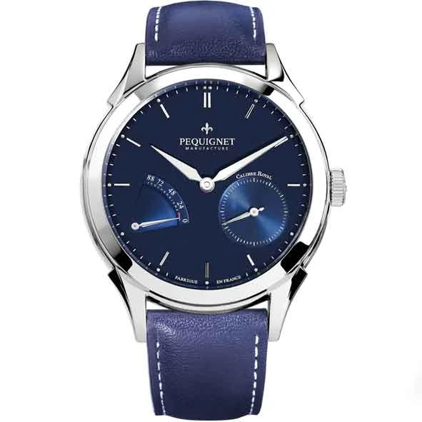 Montre Pequignet Royale Origine Automatique Cadran Bleu - 9010173-CB