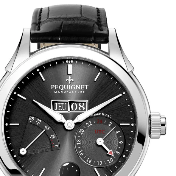 Montre Pequignet Rue Royale GMT Automatique Cadran Gris Anthracite - 9010943 – Image 2