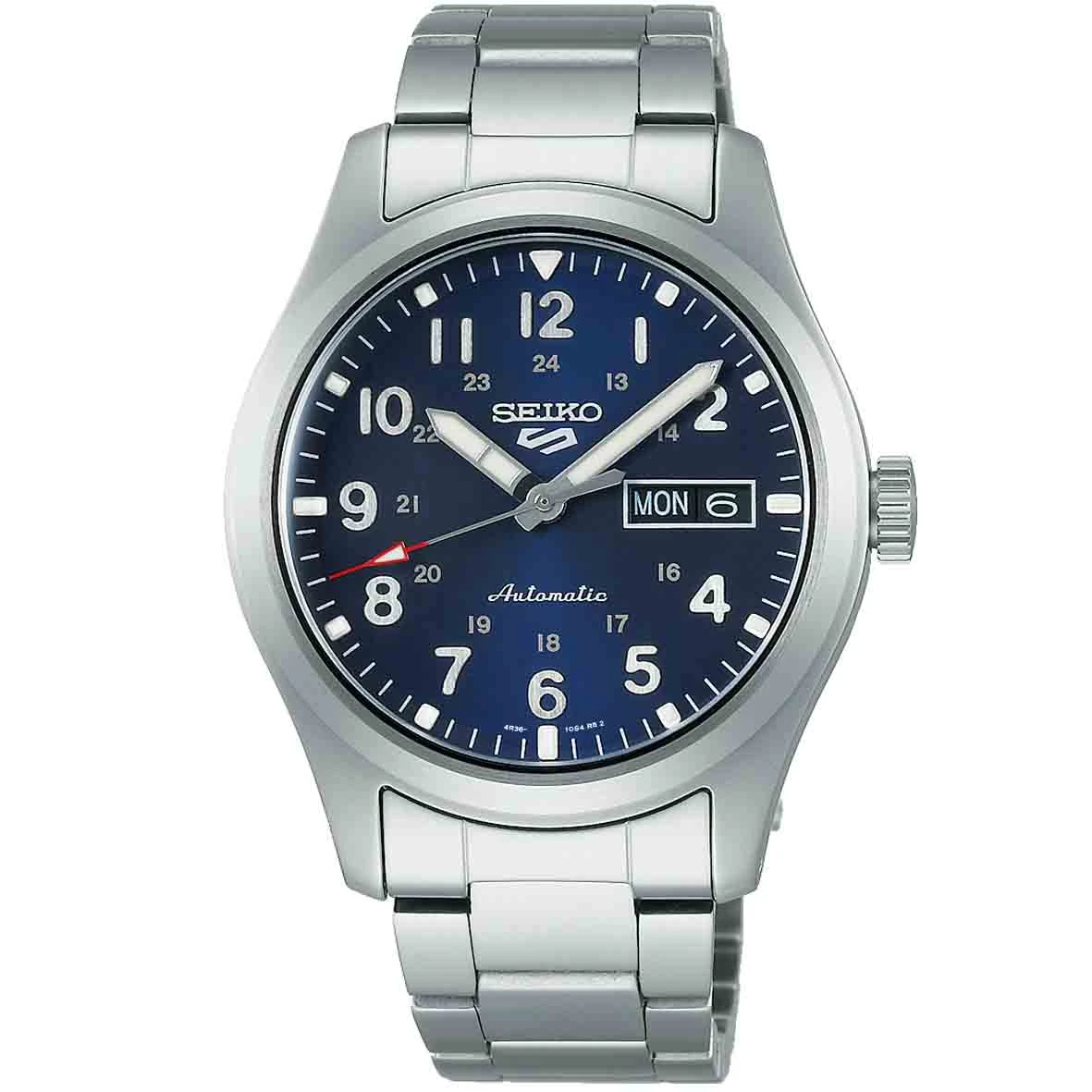 Montre Seiko 5 - Cadran Bleu - 39.4 Mm - SRPG29K1