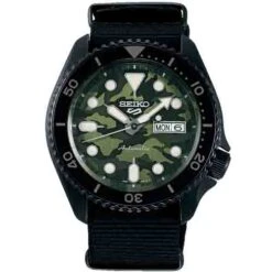 Montre Seiko 5 Sport - Street Style Camo - Cadran Camo Kaki - 42,5 Mm - SRPJ37K1