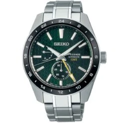 Montre Seiko Presage GMT SPB219J1 Cadran Vert - 42.2 Mm
