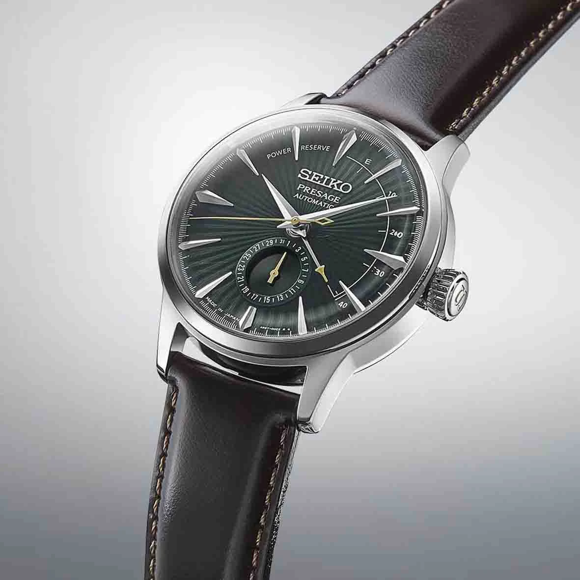 Montre Seiko Presage - Mockingbird Cocktail SSA459J1 Cadran Vert - 41 Mm – Image 3
